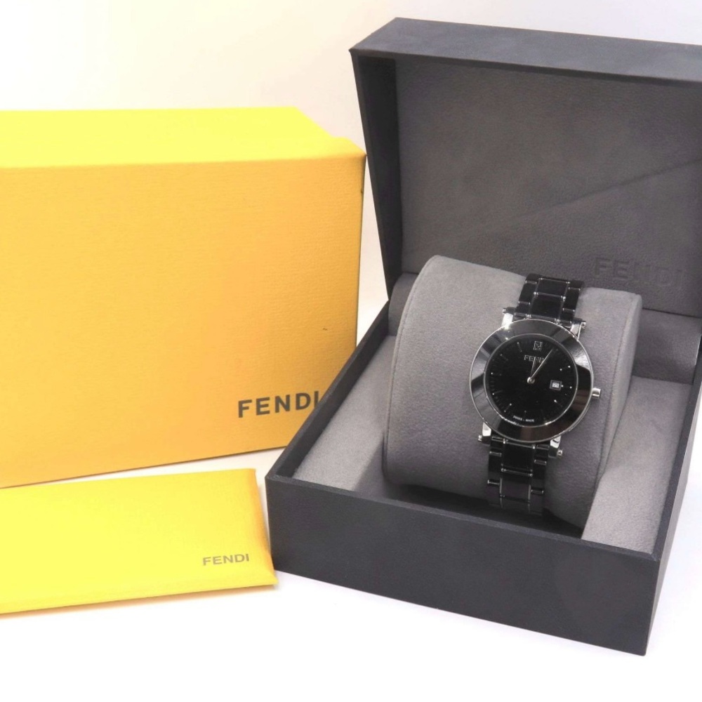 Fendi Orologi Ceramic Round 8 Inches Watch